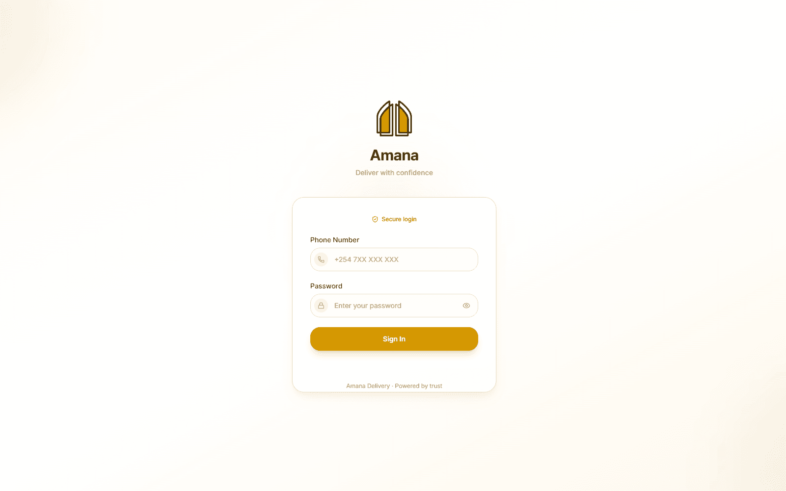 Amana product screenshot